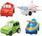 QKSKYP DIY Assembling Electric Trolley, 2024new Toddler Puzzle Track Play Set with Vehicles,