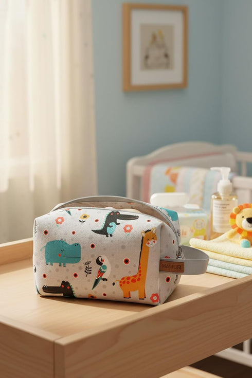 HAMUR HOME Reusable Wet Dry Bag Water-Repellent Travel Organizer with Protective Inner Lining for Baby Diapers