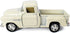KiNSMART 1955 Chevrolet Stepside Pickup Truck, 5 Inch, 1:32 Scale Die Cast Metal, White