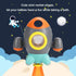Baby Bath Toys, Space Rocket Shape Bathtub Toys for Toddlers, Spray Water Toys with Rotating Fountain for Kids