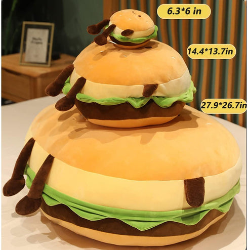 Goylmc (6") Hamburger Plush Toy - Hamburger Stuffed Toys - Cute Food Plush Pillow - Room Decor Holiday Birthday