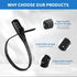 Eoio (1 Pack Adjustable Babyproof Lock, Easy Install on Cabinets, French Fridges, Baby Carriages, Kids Bikes, Helmet