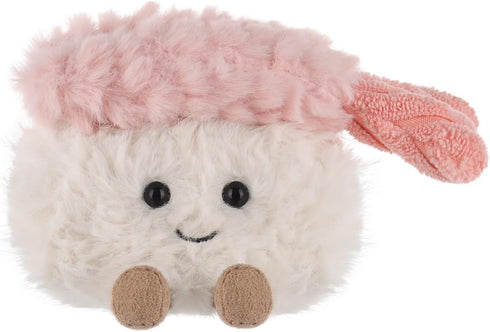 3.5 Inches Apricot Lamb Sushi Plush Food Plushies Stuffed Animals for Kids, Soft Cute Plush Toys for Baby Girl and Boy