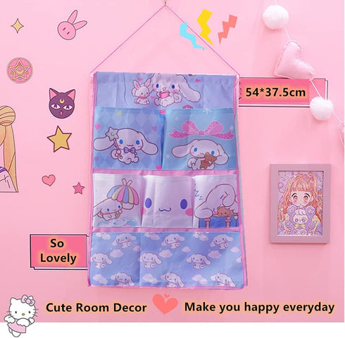 Kerr's Choice Cute Wall Door Closet Hanging Storage Bag, Nursery Room Decor Gift for Girls Women
