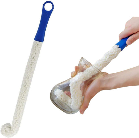 Long Bottle Brush Cleaner for Narrow Neck Bottles, Flexible Foam Cleaning Brush for Baby Bottles and More