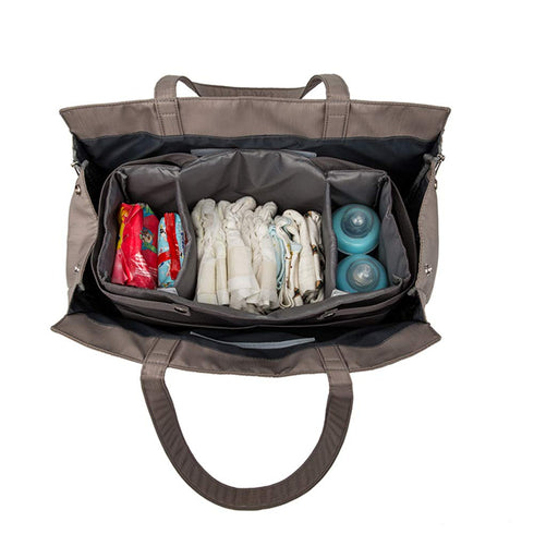 CFUN 3 1 in Universal Infant Travel Tote Bag Folding Sleeping Pad Diaper Shoulder Handbag for Baby Care (Lattice)