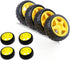 ThtRht 8 Pack 1:48 TT Motor Wheels Replacement Smart Car Robot Wheel Tyres Model Gear Spare Parts for Gearbox RC Chasis