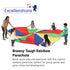 Excellerations 12-Foot Rainbow Play Parachute for Kids with 12 Handles - Fun Gym Toy
