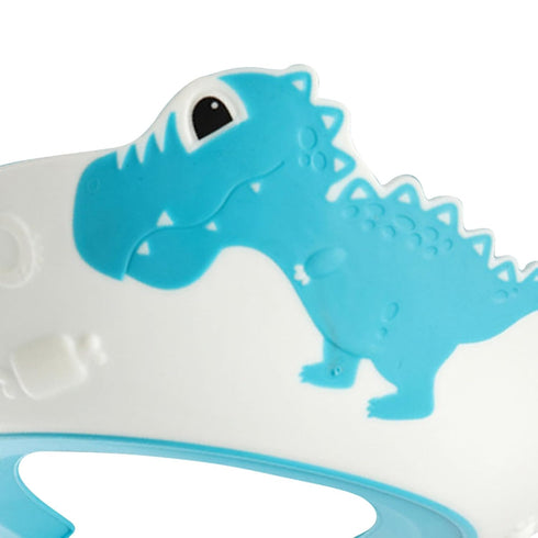 Naroote Portable Dinosaur Kids Shampoo Cap - Soft & Lightweight Bath Cap (Blue)