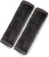 Faux Sheepskin Seat Belt Cover; Soft & Comfortable Shoulder Pad; Thick Cushion; 2 Pack; Dark Gray