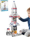 AFUNX Magnetic Tiles Space Rocket Set,46 PCS Magnetic Building Blocks for Kids