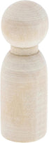 Wood Peg Dolls, Peg Doll Kit (1.77 inches, 50-Pack)