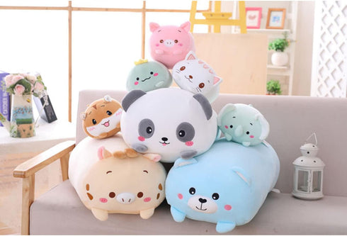 Cute Plush Deer Stuffed Animal Pillow, 8-Inch Kawaii Deer Hugging Toy, Super Soft for Kids Bedding Decor
