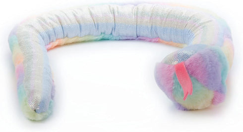 The Petting Zoo Snake Stuffed Animal Plushie, Ombrez Rainbow Snake Plush Toy, 54 inches