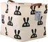 Square Storage Bins Canvas Collapsible Storage Basket with Handles - Organizer for Nursery, Kid's Toys & Laundry, Gift