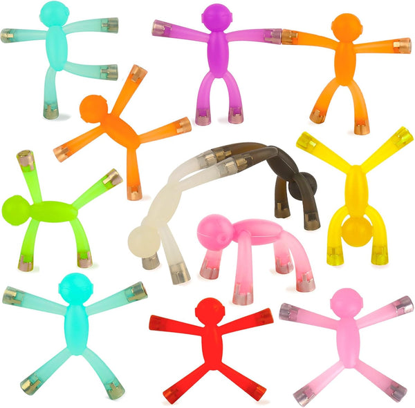 laleay 12pcs Magnetic People for Refrigerator, Fridge Magnets for Adults Kids Gifts, Magnetic