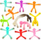 laleay 12pcs Magnetic People for Refrigerator, Fridge Magnets for Adults Kids Gifts, Magnetic
