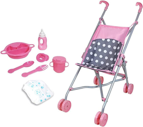 Lissi 5 Piece Doll Deluxe Nursery Play Set - with Accessories