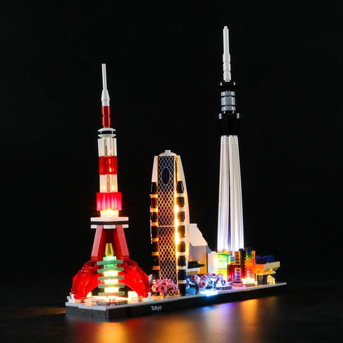 LIGHTAILING Light Set for Architecture Tokyo Building Blocks Model, LED Light Kit Compatible with Lego