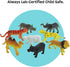 Boley 8 Piece 14" Safari Transport Truck Carrier with Miniature Animal Figures and Portable Truck