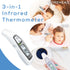 Beurer FT65 Multifunction Infrared Thermometer - 3-in-1 for Adults and Kids, Color Changing Fever Indicator