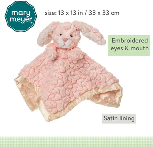 Mary Meyer Baby Lovey Putty Nursery - Newborn & Toddler Boys and Girls Security Blanket, 13 x 13-Inches, Pink Bunny