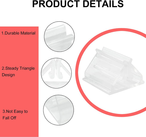 25pcs Clear Acrylic Game Card Holder Stand, Plastic Holders for Cards, Photos, Memos, Party Display