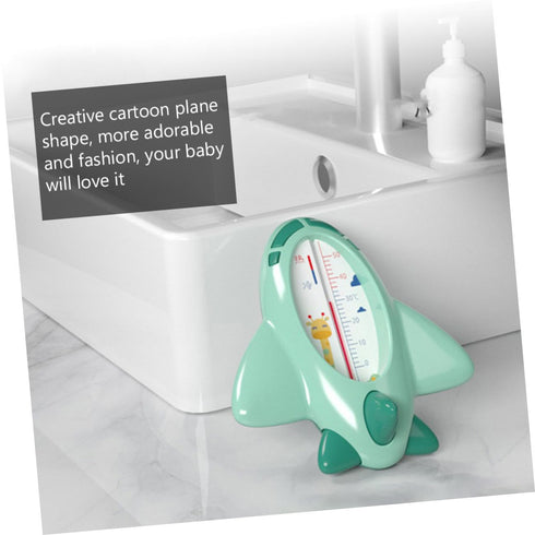 Swimming Bath Thermometer in Cartoon Plane Shape PP Material Water Temperature Monitor for Bathtub Pool and Fish Tank