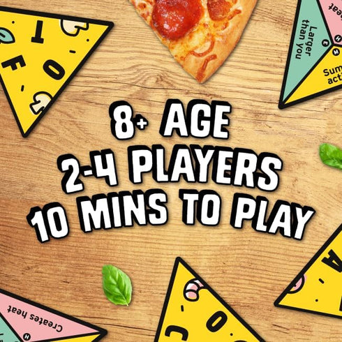 P for Pizza Board Game: Build a Giant Pizza Before Anyone Else, Family Travel Game for Adults and Kids