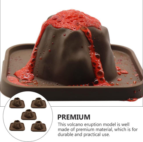 Toddmomy 5Pcs Volcano Science Kit, Volcano Eruption Toy, DIY Demonstration Model for Fairy Garden Decoration