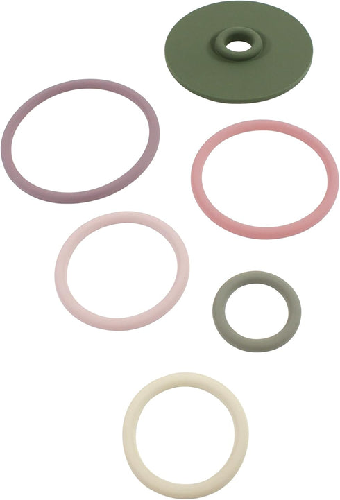 Hudson Baby Silicone Stacking Toy, Rings, One Size