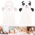 2Pcs Bath Gloves, Baby Bath Scrubber Mitts for Kids, Cotton White Newborn Bathing Accessories