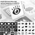 beiens High Contrast Baby Flashcards, Black White Color Visual Stimulation Learning Activity Cards for Newborns (0-3