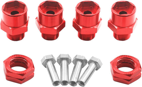 4Pack Vgoohobby Metal Wheel Hex Drive Hub Adapter, 12mm to 17mm Conversion for 1/10 Off-Road RC Cars