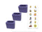 BPA-Free Seat Belt Receptacle Stabilizer by Buckle Booster, 3-Pack, Purple with Car Safety Stickers