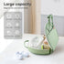 Compact Waterproof Leather Diaper Changing Pad - Green