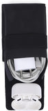 Playing Card Case - Leather Holder for Board Games, Coin Pouch, Money Organizer, and Card Deck Holder (Black)