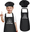 Kids Adjustable Apron and Chef Hat Set - “CHEF in Training” Funny Apron for Children