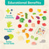 B. toys Foodie Fun Pretend Play Food & Board Book Set - 32 Pieces of Educational Play Food for Toddlers