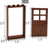 ZHX 40PCS Kids(20 Set) Doors and Frame Building Block Toys for MOC Creative House Brick Accessories Compatible