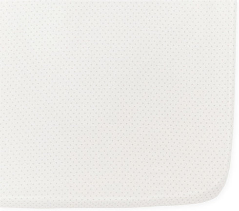 Pehr Crib Sheet, Pin Dot Pebble | Breathable Brushed Organic Cotton for