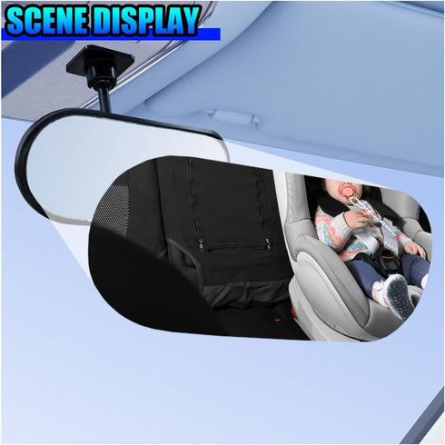 Deaelf 360 Baby Car Mirror Rear Facing, Adjustable HD Wide Angle Convex Mirror, Auto Interior Safety Rearview Mirrors