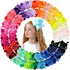 30PCS Big 6 Inch Grosgrain Ribbon Hair Bows for Girls, Toddler Hair Accessories with Alligator Clips