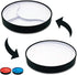 STAYnEAT Suction Plate, 2n1 Divided/Scoop Dish, Non-Slip Plate Guard, White (L)