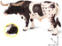 Flormoon Realistic Texas Longhorn Bull Animal Figures, Plastic Early Educational Toys Cupcake Topper for Kids