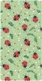 miaozhen Cotton Baby Crib Sheets for Boys Girls Soft Breathable Green Playful Ladybugs