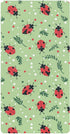 miaozhen Cotton Baby Crib Sheets for Boys Girls Soft Breathable Green Playful Ladybugs