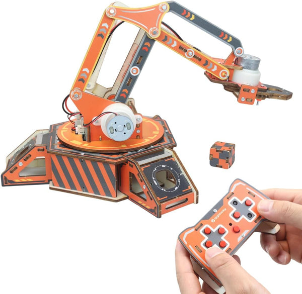 Robot Arm Kit, 360 Rotating Stem Robotic Arm Building Kit for Kids