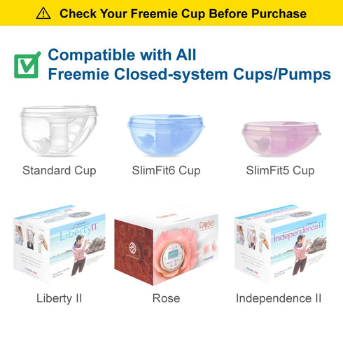 Maymom Valve Compatible with Freemie Closed System Cups, Duckbills or Valves, 4 pc White