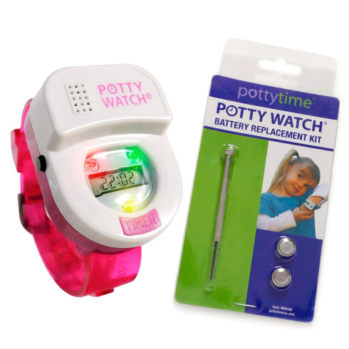 Potty Watch for Kids Potty Training - Watch with Battery Replacement Kit, Reminds Every 30, 60, 90 Minutes